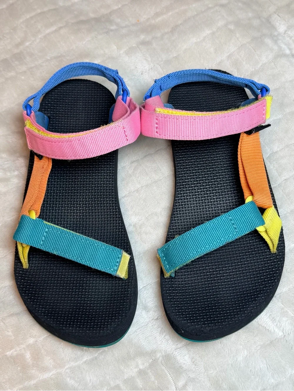 Teva Original Universal Kids 4 90s Multi Sport Sandals Colorblock - Picture 11 of 15